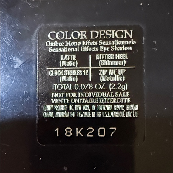 Lancome Eyeshadow Quad - Rose, Cream, Charcoal, Violet (M1) - Picture 4 of 4